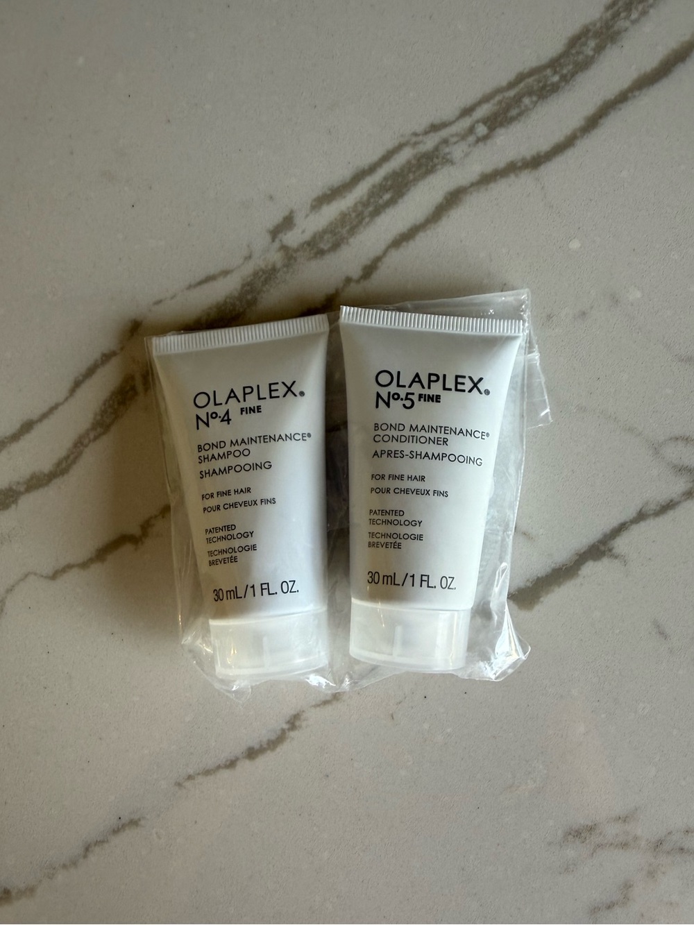 NIB Olaplex Bond Maintenance Shampoo and Conditioner Fine Hair 1oz Travel Size